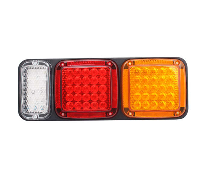 Three Chamber Square tail light, PP Plate