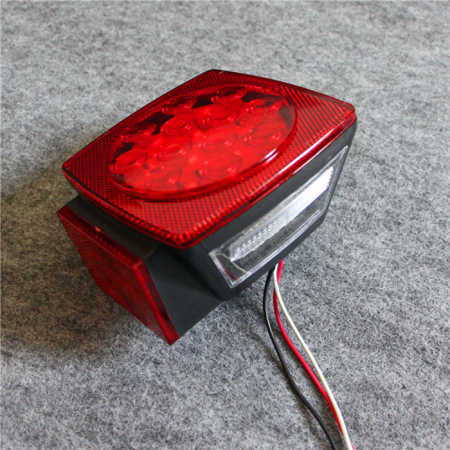 Pair Red Submersible tail lamp with side light