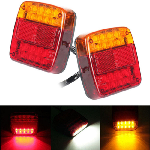 E-MARK 20+6 Square License Plate Lamp