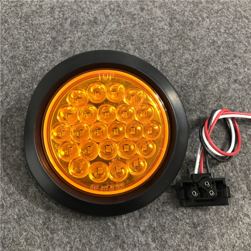 DOT SAE 4 Round Led STT Light With Rubber Gromme