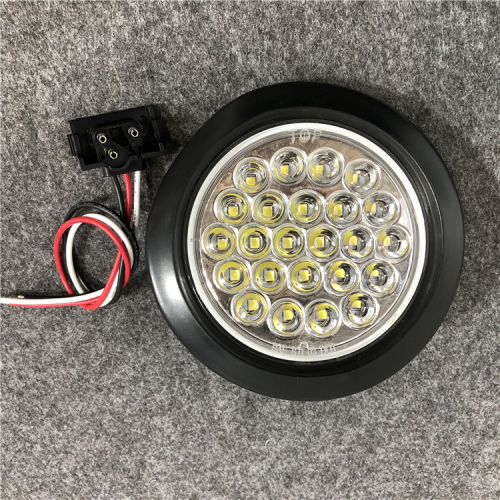 DOT SAE 4 Round Led STT Light With Rubber Gromme